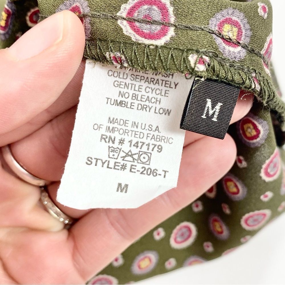 Allison Joy Evereve pattern tank blouse M - Picture 6 of 8